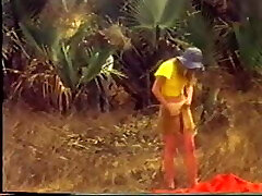 White girl on African beach vintage White girl on African beach vintage