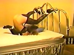 Horny amateur Spanking, Retro sex tape