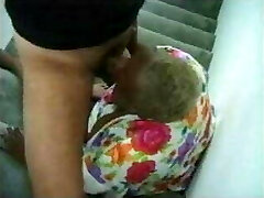 Christine deepthroats white dick 