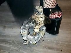 Lady L kick angry dragon.
