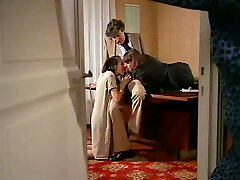 vintage hot sex and toying action in ufficio