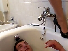 Italian amateur with step-sister who abuses and dominates brother