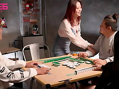 The husband was busy gamble while I was giving a blowjob and fuck to his homie - Chinese Wife Cheating