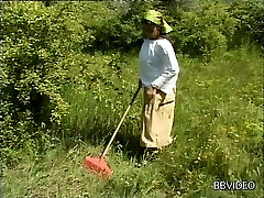 He takes a granny out into the forest and fucks her antique slit He takes a granny out into the forest and fucks her antique slit