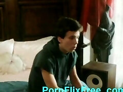 Horny housewife seduces young stud