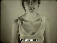 Stunner Films Herself Masturbating (1960s Vintage)