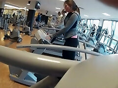 Fit dame's workout is secretly filmed