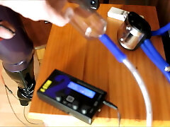 Masturbating Machine with Estim electro cum Masturbating Machine with Estim electro cum