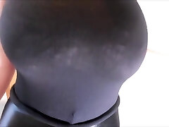 Astounding homemade Big Tits, Latex adult scene