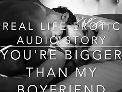 YOU'RE Bigger THAN MY BOYFRIEND - Real Life Softcore Audio ASMR