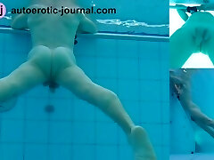 Underwater Massage Jet Orgasm In A Public Spa Pool