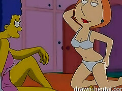 Lesbian Manga Porn - Marge Simpson and Lois Griffin