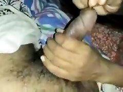 Wife doing penis insertion and handjob