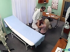 Jessie Ann gets smashed by a physician's cock in the fake hospital
