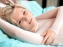 Super Hot blonde teen babe fingering her wet part5