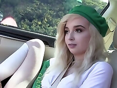 Blond haired saucy cookie girl Lexi Lore is indeed good at riding dick