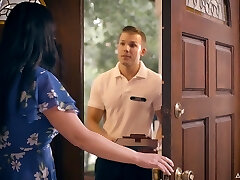 Just xxx vid with really sexy busty brunette MILF who thirsts for fuck-fest