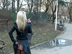 Public butt, Public pussy, smoking and Fucking myself in public
