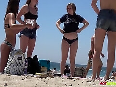 Unbelievable Teens, Thongs, Big Asses Stagged On The Beach, Hidden Camera