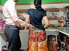 Indian Maid Fucked By Holder, Desi Maid Banged In The Kitchen , Clear Hindi Audio Sex