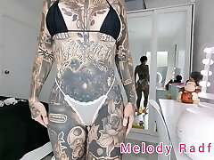 Micro Bikini And Lace G String Try On Haul Petite Punk Sport GYM MILF Hentai Tatts Melody Radford