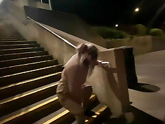 Cracky the street girl finaly gets to suck sausage