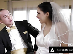 MODERN-DAY SINS - Groomsman ASSFUCKS Italian Bride Valentina Nappi On Wedding Day + REMOTE Culo Speculum