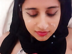 Shy Muslim Daughter Deep Gullet Fuck & Big Facial