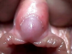 close up clit milky squirt