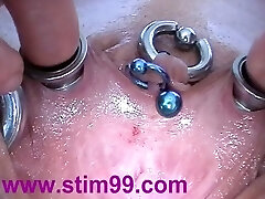 Gapping Pussy very Closeup Cunt open Stretching Dilatation