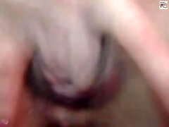 Horny Asian teen plays with dildo on webcam
