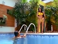 Latin Whore Pounded By The Pool