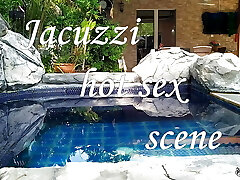Handsome MILF fucked in jacuzzi outdoor - Amateur Russian couple
