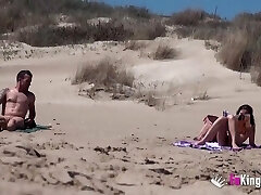 A Couple Gets Caught On A Having Bang-out On The Nude Beach With Spy Camera And 18 Years Senior