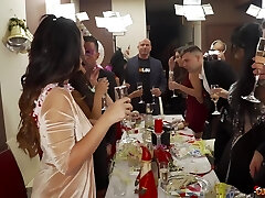 Hardcore dirty and messy group sex party with lot of gorgeous honies
