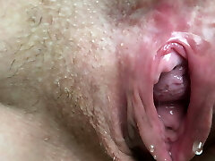 Close-Up Of My Wide Open Urinating Pussy