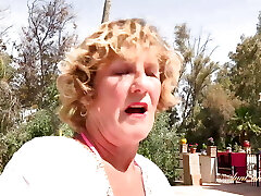 AuntJudysXXX - Horny Mature Cougar Mrs. Molly Deep Throats Your Cock by the Pool (Point Of View)