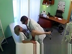 Sexy Blondie Nurse Fucked By Doctor In His Office