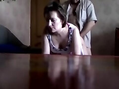 Hidden cam showing a Russian unfaithful wifey fucked doggystile by her paramour.