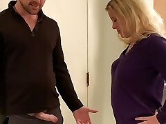 Step-mom welcomes home and pleases stepson