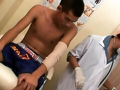 Japanese doctor bangs patient after check