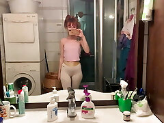 Lifestyle Female Dominance Part 3 Kira in Sporty Leggings - Foot Gagging, Armpits Licking, Facesitting and Much More