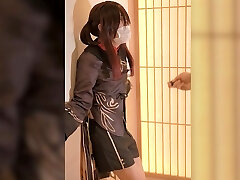 Wearing Faux-cock Sex toy Genshin Hu-Tao VOL.9 Masturbation Wearing Faux-cock Sex toy Genshin Hu-Tao VOL.9 Masturbation