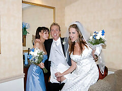These brides are crazy and they love to expose their private parts