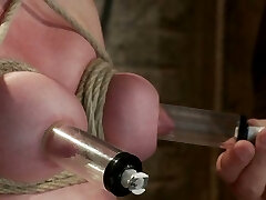 pazzo bdsm azione in bondage video con tit tortura per marie mccray