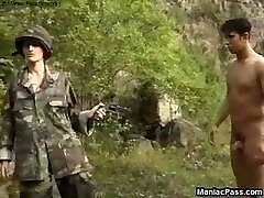 Army slut pummeling maneuvers