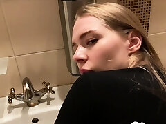 Having fuck-a-thon in the public bathroom is fun
