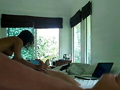 Getting excited watching our own flick in Onlyfans - POV and Cum in Jaws