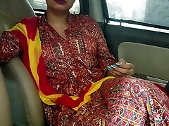 First-ever time she rides my weenie in car Public bang-out Indian desi Girl saara fucked very hard in car