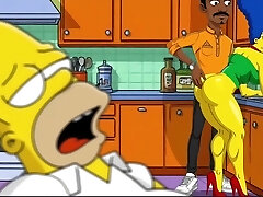 Marge Banged While Homer's Takes a Nap - 2D Simpsons Toon
